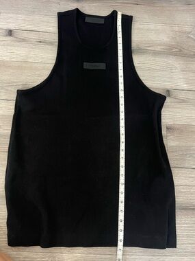 Fear of God Essentials Black rib tank top